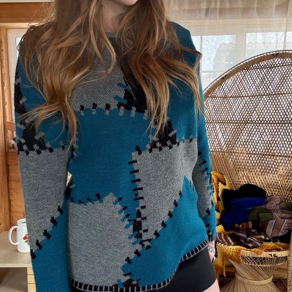 Vintage Patchwork Sweater - Picture 8 of 8